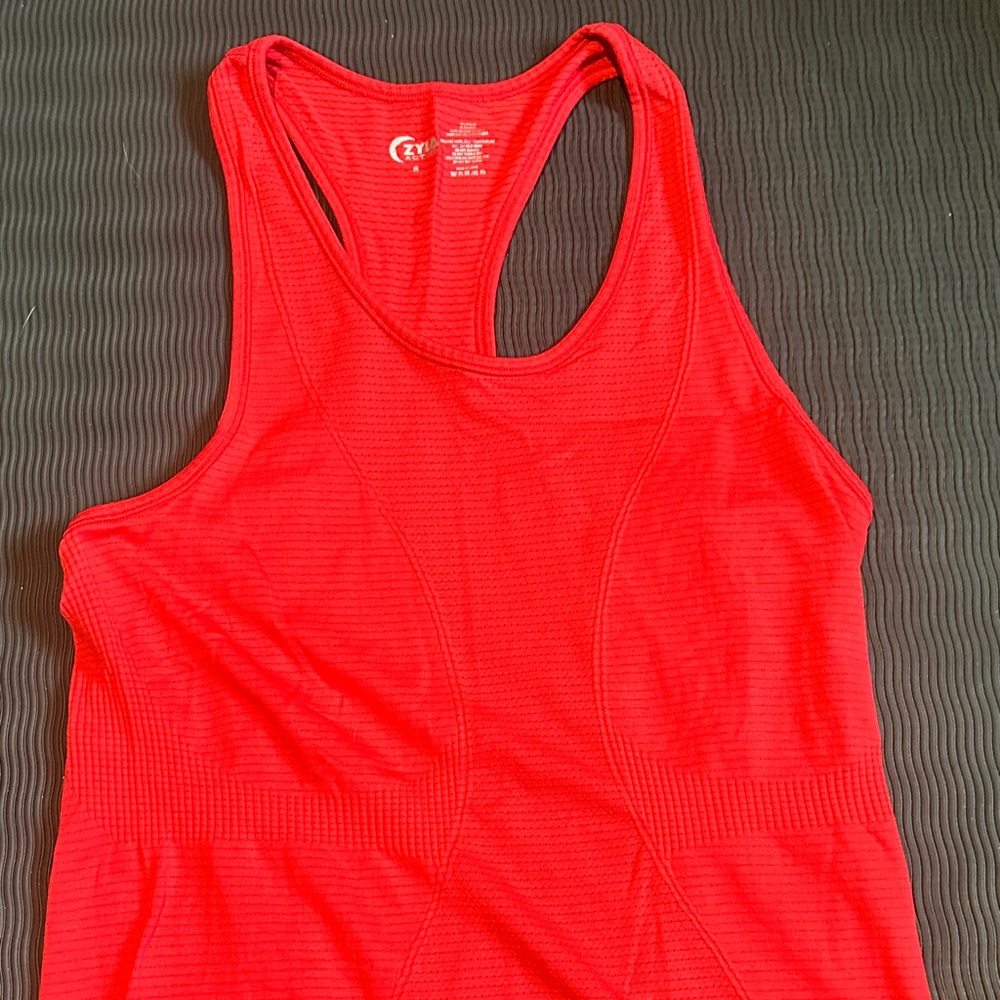 ZYIA Active Red Racerback Tank - Picture 3 of 6